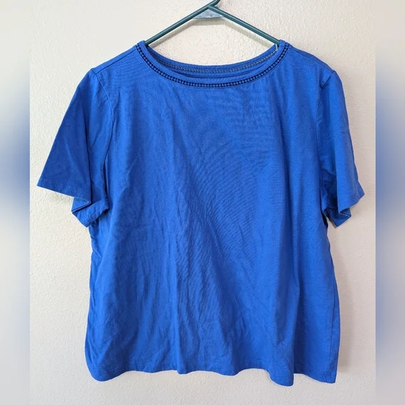 Coral Bay petite women's blue shirt size PXL - Picture 1 of 4